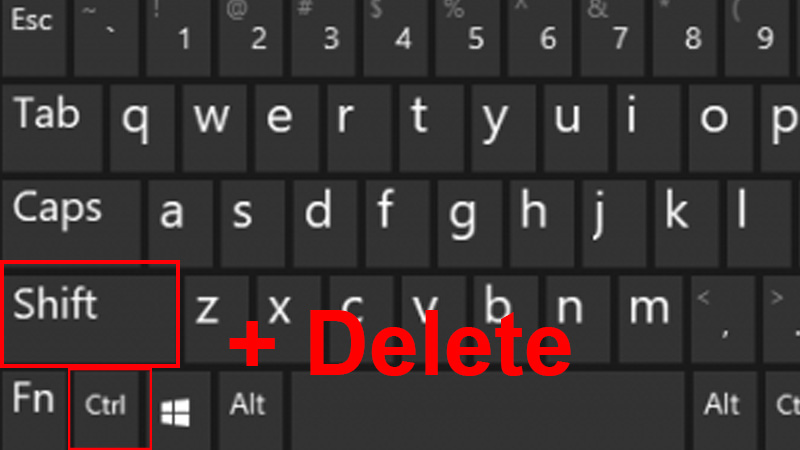 Dùng tổ hợp Ctrl + Shift + Delete để xóa vĩnh viễn file